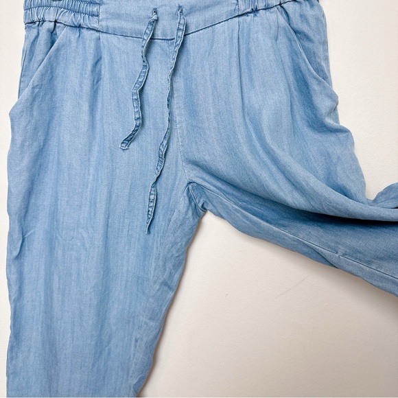 Aritzia Womens Medium Talula Chambray Jogger Los Feliz Pant CN - Picture 8 of 14